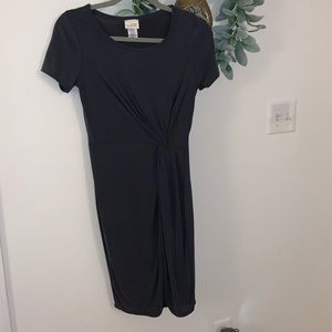 Gray Knot T-Shirt Dress